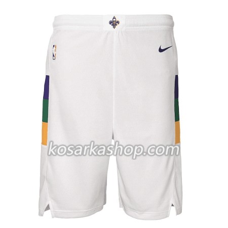 New Orleans Pelicans Muška Kratke hlače Bijela Nike 2018-19 Swingman